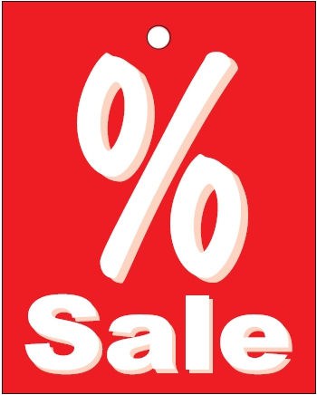 Aktionsetikette "SALE"